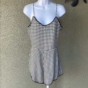 No.069 Emmelee for F.C. Black and White Jumpsuit with Spaghetti Straps